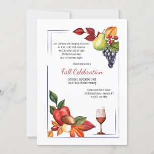 Invitation Fruits et vins