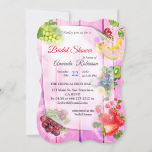 Invitation Fruits tropicaux salants