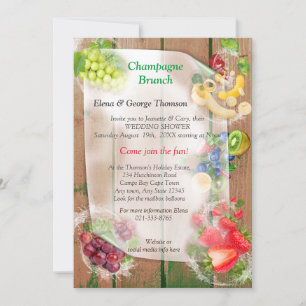Invitation Fruits tropicaux salants