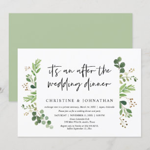 Invitation Fuite de mariage, Après le dîner de mariage