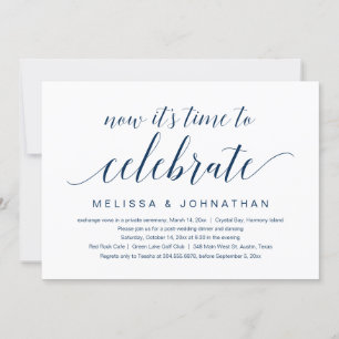 Invitation Fuite de mariage, Maintenant, c'est temps de céléb