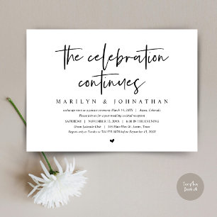 Invitation Fuite de noces, la célébration moderne continue