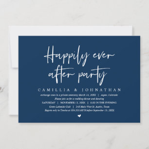 Invitation Fuite en amoureux, fête pour toujours heureux