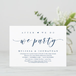 Invitation Fuite en Épousailles, Après Nous Nous Marions, Inv