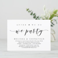 Fuite en mariage, Après nous nous marions, nous fa