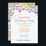 Invitation Fun 18th Birthday Party favoris personnalisé<br><div class="desc">Typographie unique et spéciale thème 18e anniversaire déco et cadeaux de fête. Le texte inclut la force et la force à 18. fabuleux à 18 ans, extraordinaire 18ème anniversaire, extra spécial 18ème anniversaire, heureux 18ème anniversaire, rocking 18ème anniversaire, beau à 18, et extraordinaire 18ème anniversaire. Disponible en texte coloré clair...</div>