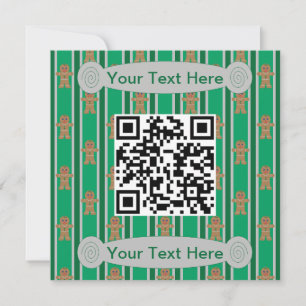 Invitation Fun and Fancy Christmas Gingbread Homme