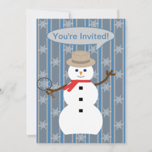Invitation Fun and Fancy Christmas Snowman inspecteur