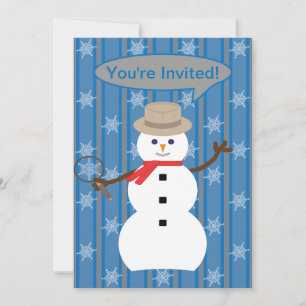 Invitation Fun and Fancy Christmas Snowman inspecteur