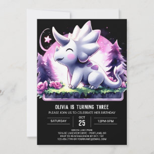 Invitation Fun Custom Triceratops Anniversaire