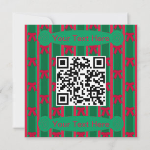 Invitation Fun et fantaisie rayé Coussin de la boîte de Noël