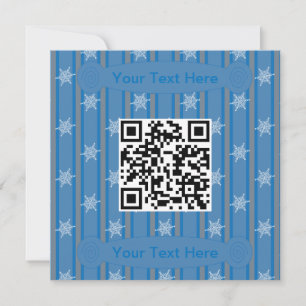 Invitation Fun et fantaisie Snowflake QR Code