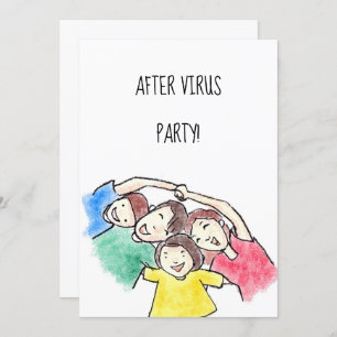 Invitation Fun Family "After Virus" Party