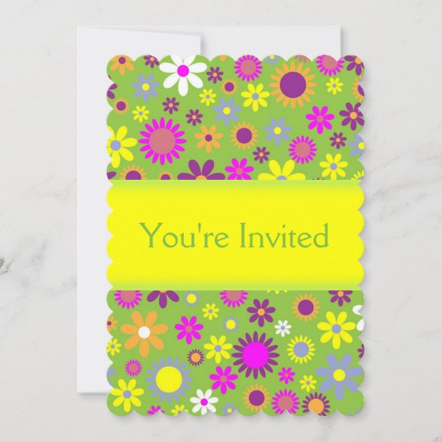 Invitation Fun Floral (Devant)