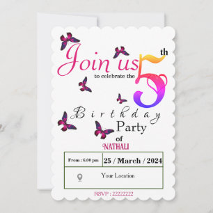 Invitation Fun Fluttant