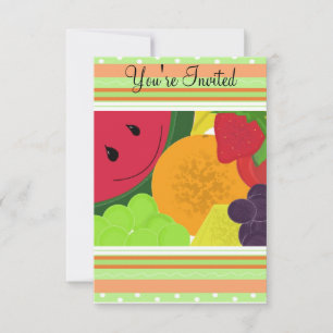 Invitation Fun Fruit Party