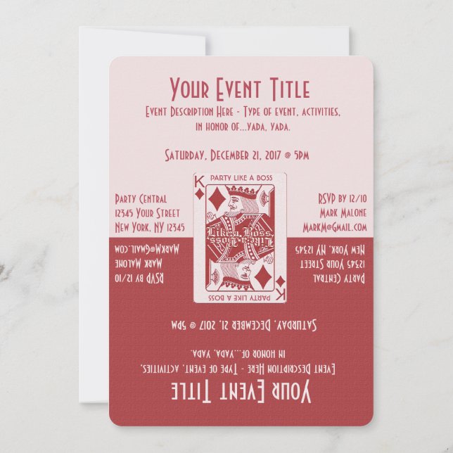 Invitation Fun Game Night Party (Dos)