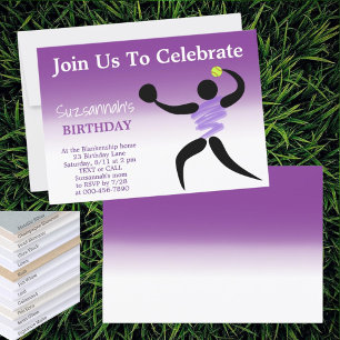 Invitation Fun Girls Softball Custom Anniversaire