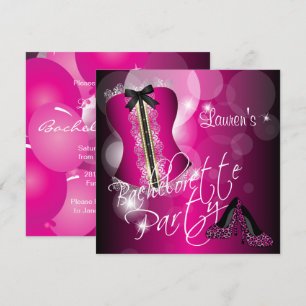 Invitation Fun Hot Rose Bachelortie