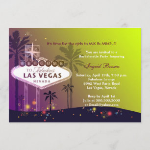 Invitation Fun Las Vegas Fun Bachelorte Party