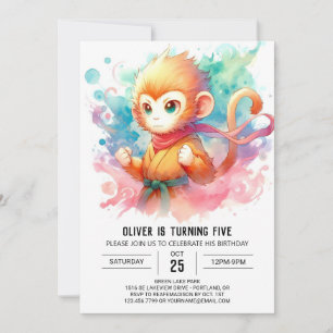 Invitation Fun Online Monkey Anniversaire