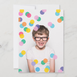 Invitation Fun Rempli Confetti Douche Anniversaire de enfant