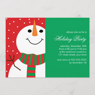 Invitation Fun Snowman