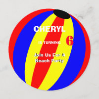 Fun Summer Beach Ball Personnalisé