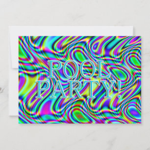 Invitation Fun & Wavy Pool Party!