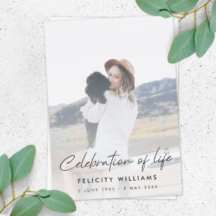 Invitation Funeral Memorial   Informal Celebration of Life