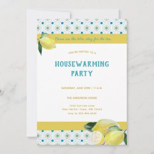 Invitation Funky Houseécher Tea Party Boho Humoristique Turqu