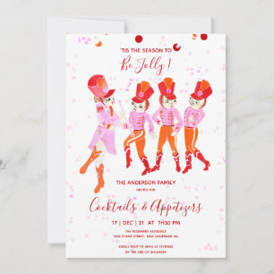 Invitation Funky Rose Aquarelle Nutcracker Ballet Holiday