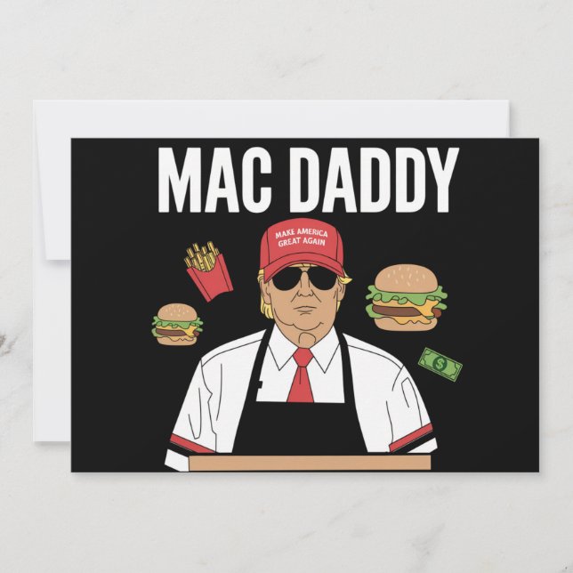 Invitation Funky Trump Fries Fries Fries Mac Daddy (Devant)