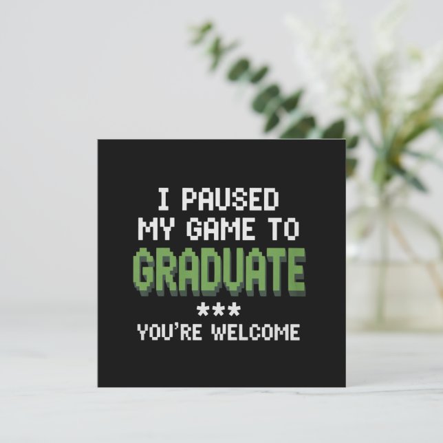 Invitation Funny 2025 Gamer Graduate Graduation (Debout devant)