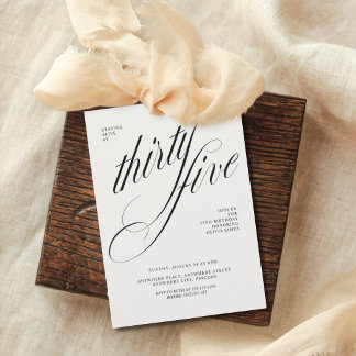 Invitation Funny 35th birthday