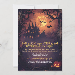 Invitation FUNNY appelle tous les crèmes, critères et créatur