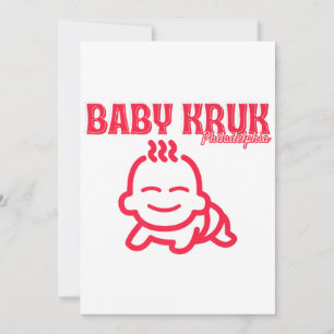 Invitation Funny Baby Kruk Philadelphia Premium