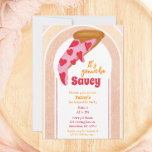 Invitation Funny Bachelorette Party Pizza<br><div class="desc">Invitation vos filles à la fête avec ces invitations à pizza saucy! Les éléments d'aquarelle confèrent à ces invitations de soirée bachelorette une sensation festive et amusante. Trouvez les articles correspondants dans ma boutique.</div>