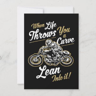 Invitation Funny Biker cite un cadeau de moto sarcastique