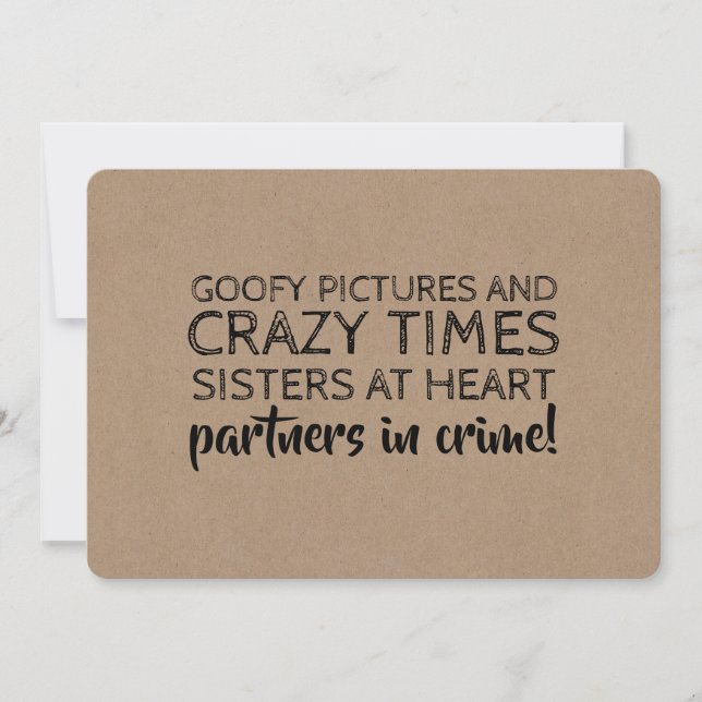 Invitation Funny Bridesmaid Propositions Partenaires dans le  (Devant)