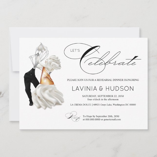 Invitation Funny Cannoli Mariage italien (Devant)