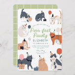 Invitation Funny Chats mignon Purrfet fête d'anniversaire<br><div class="desc">Cute Chats colorés Purrfect Anniversaire Fête</div>