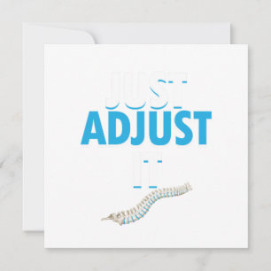 Invitation Funny Chiropractor Just Adjust It Spine Doctor Phy
