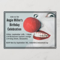 Funny Clown visage moderne Anniversaire