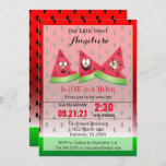 Invitation Funny Face Watermelon Enfant's 00th Birthday<br><div class="desc">Funny Face Watermelon Kids Any Age Birthday Invitation prête à vous personnaliser. Idéal pour un petit 1er, 2ème, 3ème, 4ème, 5ème, 6ème, 7ème, 8ème, 9ème, 10ème, etc... anniversaire. ⭐ Ce Produit est 100% Personnalisable. Les graphiques et / ou le texte peuvent être ajoutés, supprimés, déplacés, redimensionnés, changés autour, tournés, etc......</div>