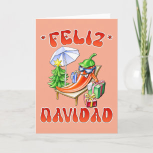 Invitation Funny Feliz Navidad Cute Christmas Chili