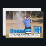 Invitation Funny Golf Anniversaire ⛳ 📢 Nouvelles de rupture!<br><div class="desc">⛳ Nouvelles 📢 ! Une légende du golf célèbre un grand anniversaire ! Préparez-vous à faire des rires avec cette hilarante invitation d'anniversaire de golf à la télé. Parfait pour les passionnés de golf à 40, 50, 60 ans, ou tout autre âge marquant, cette invitation apporte humour et plaisir à...</div>