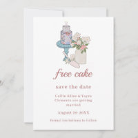 Funny Gratuit Gâteau Minimaliste Mariage RSVP