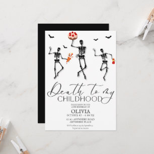 Invitation Funny Halloween 13e anniversaire