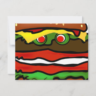 Invitation Funny Hamburger